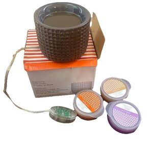 Gold Canyon Candle Holder with Wax Melts - Brown and Purple